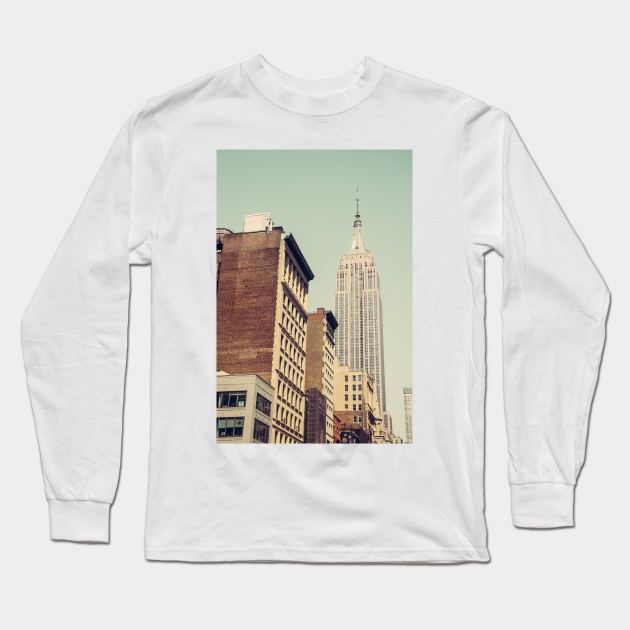 Midtown Manhattan Long Sleeve T-Shirt by Debra Cox 